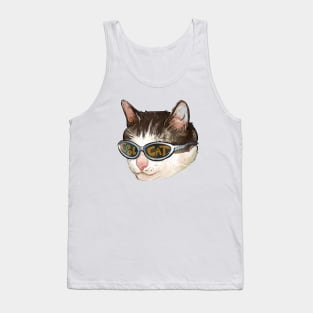 Cool Cat Sunglasses Tank Top